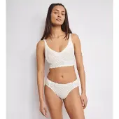 Sloggi BH 'ZERO Feel Bliss' donkergrijs / offwhite