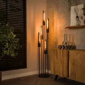 Lyora 5l Vloerlamp Tube Zwart E27