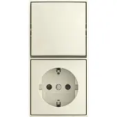 Busch Jaeger Abb Busch-Jaeger Combinatie Wisselschakelaar + Wcd Ra Opbouw Creme