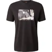 BOSS Shirt 'Te_Motors' lichtgeel / lichtgrijs / zwart / wit