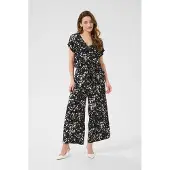Kaffe Jumpsuit 'Beathe' zwart / wit