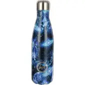 Hype Thermische Waterfles Multi Maanprint | Blauwe RVS Levensdichte Fles