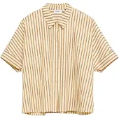 Comma Blouse crème / lichtbruin