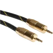 Roline Gold 3,5mm Jack kabel | nylon | 5 meter