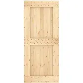 vidaXL Deur NARVIK Naturel 90 x 210 cm Massief Pine Hout