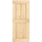 vidaXL Deur NARVIK Naturel 85 x 210 cm Massief Pine Hout