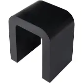 Beliani ENID - Bijzettafel - Zwart - MDF