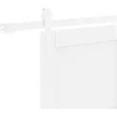 vidaXL Schuifdeur ORKDAL 83 x 232 cm Massief grenenhout Wit