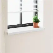 vidaXL Raamdorpel Wit 100 x 30 x 4,5 cm PVC