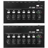 ISTOVO 2X MX600 Ultra Low-Noise 6-Kanaals Lijnmixer Stereo/Single Track-Schakelaar Microfoonvoorversterker