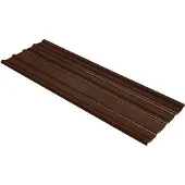 vidaXL Dakpaneel 12 pcs Bruin 129 x 45 cm Gegalvaniseerd staal