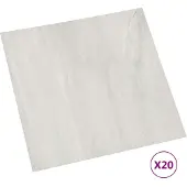 vidaXL Zelfklevende Vloerplanken Wit en Houtkleur 30,5 x 30,5 cm 20 st