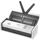 Brother ADS-1300, 215,9 x 355,6 mm, 600 x 600 DPI, 1200 x 1200 DPI, 7 pagina's per minuut, Scanner met automatische documentinvoer, Wit