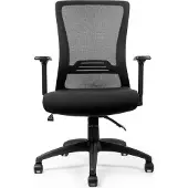 LifeGoods Ergonomische Bureaustoel - Office Chair - Verstelbaar - Volwassenen - Zwart
