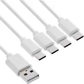 InLine USB-A naar 4x USB-C oplaadkabel | max. 25W | wit | 2 meter