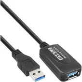 InLine actieve USB naar USB verlengkabel - USB3.0 - tot 0,9A - 5 meter