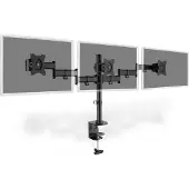 Digitus DA-90362 Tafelbeugel voor monitor Aantal monteerbare displays: 3 Display(s) 38,1 cm (15) - 68,6 cm (27) Zwart Draaibaar, In hoogte verstelbaar,