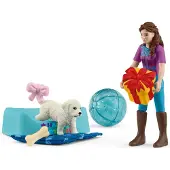 Schleich Verjaardagsfeestje met Lisa - 42744 - 12 Onderdelen - - OneSize - Speelgoedfiguren