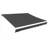 vidaXL Vervangingsdoek voor luifel 580x295 cm polyester grijs