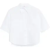 s.Oliver Red Label Boxy fit blouse met korte mouwen van een mix van katoen en lyocell