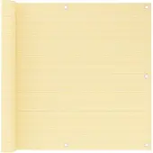 vidaXL Balkonscherm 90x600 cm HDPE beige
