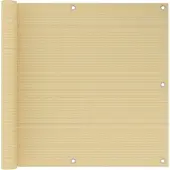 vidaXL Balkonscherm 90x300 cm HDPE beige