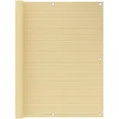 vidaXL Balkonscherm 120x400 cm HDPE beige