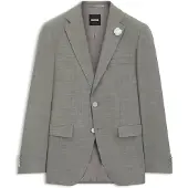 BOSS Slim-fit blazer van gemeleerd stretchmateriaal