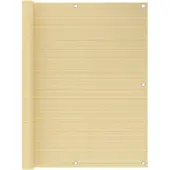 vidaXL Balkonscherm 120x600 cm HDPE beige