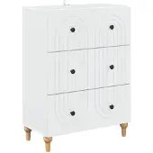 vidaXL Ladekast Wit 66 x 34,5 x 90 cm Bewerkt hout
