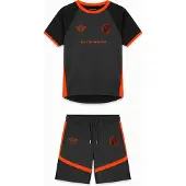 BLACK BANANAS Kinderen WC Football Twin Set, Zwart