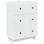 vidaXL Ladekast Wit 66 x 34,5 x 90 cm Bewerkt hout