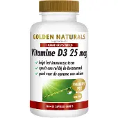 Golden naturals Vitamine D3 25 mcg 360softgel capsules