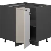 Vicco Fame-Line Hoekkast – 80.5 cm, WB Eik GrijsBeige
