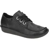 Clarks ballerina's FUNNY DREAM, damesmodel, leer, zwart. Maat: 3