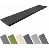 Garronda Bankkussen 180x40 cm – 4 cm dik – Waterafstotend & UV-bestendig – Zwart GD-AM-Dino