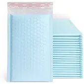 WT&D Set van 40 kleine bubbelenveloppen (luchtkussenenvelop, blauw, 11x20 cm)
