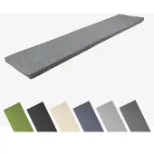 Garronda Bankkussen 180x40 cm – 4 cm dik – Waterafstotend & UV-bestendig – Grijs GD-AM-Dino
