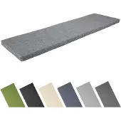 Garronda Bankkussen 120x40 cm – 4 cm dik – Waterafstotend & UV-bestendig – Grijs GD-AM-Dino
