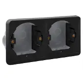 Züblin Hydro Wd Inbouwkader 2V Horizontaal Zwart