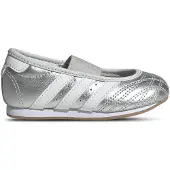 Adidas Originals Ballerina's 'Taekwondo' zilver / wit