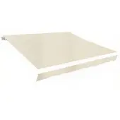vidaXL Vervangingsdoek voor luifel 380x295 cm polyester crèmekleurig