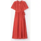 Sissy-Boy Lichtrode maxi wikkeljurk | Maat: XL