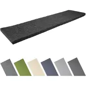 Garronda Bankkussen 150x40 cm – 4 cm dik – Waterafstotend & UV-bestendig – Zwart GD-AM-Dino