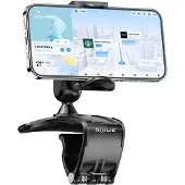 Rixus RXHW62 Dashboard Navigation Phone Bracket For Auto Vehicles Black