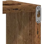 vidaXL Wandschap 75x16x55 cm bewerkt hout oud houtkleurig