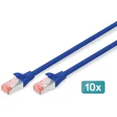 Digitus DK-1644-030-B-10 netwerkkabel Blauw 3 m Cat6 S/FTP (S-STP)