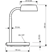MAUL Abby ledbureaulamp wit