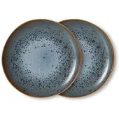 HK Living ontbijtbord 70s (Ø22 cm) (set van 2)