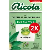 Ricola Keelpastilles Duo Eucalyptus Suikervrij 2 x 50 gr